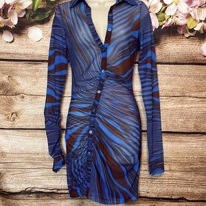 COPY - PRETTY LITTLE THING Abstract Dress